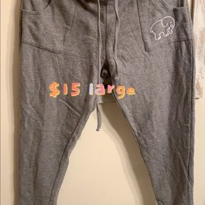 Large Ivory Ella joggers